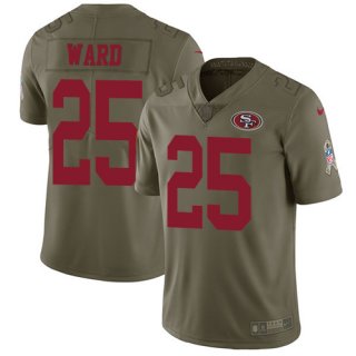 Men's Nike San Francisco 49ers #25 Jimmie Ward Olive 2017 Salute to Service NFL Limited Stitched Jersey