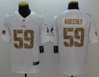 Nike Panthers #59 Luke Kuechly White Men's Stitched NFL Limited Salute to Service Jersey