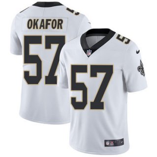 Nike Saints #57 Alex Okafor White Men's Stitched NFL Vapor Untouchable Limited Jersey