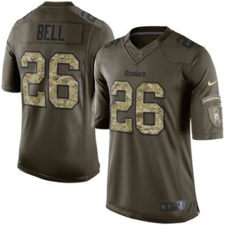 Nike Steelers #26 Le'Veon Bell Green Men's Stitched NFL Limited 2015 Salute to Service Jersey