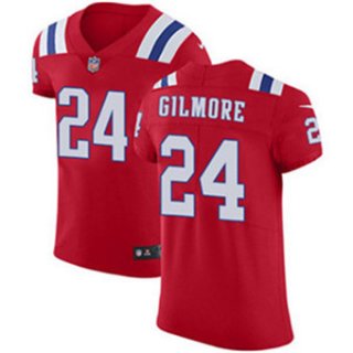 Men's Nike New England Patriots #24 Stephon Gilmore Red Alternate Stitched NFL Vapor Untouchable Elite Jersey