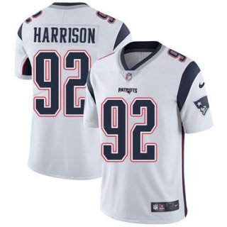 Nike New England Patriots #92 James Harrison White Stitched NFL Vapor Untouchable Limited Jersey