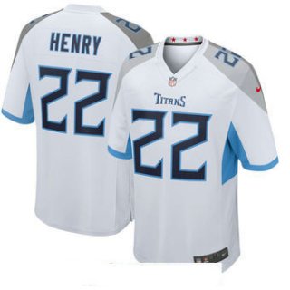 Men's Tennessee Titans #22 Derrick Henry Nike White New 2018 Game Jersey