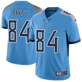 Nike Tennessee Titans #84 Corey Davis Light Blue Team Color Men's Stitched NFL Vapor Untouchable Limited Jersey