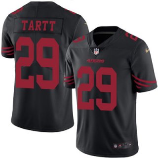 Nike 49ers #29 Jaquiski Tartt Black Men's Stitched NFL Limited Rush Jersey