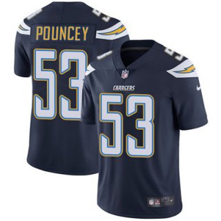 Nike Los Angeles Chargers #53 Mike Pouncey Navy Blue Team Color Men's Stitched NFL Vapor Untouchable Limited Jersey