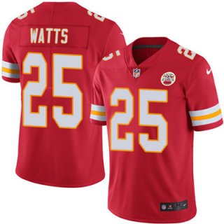 Nike Kansas City Chiefs #25 Armani Watts Red Team Color Men's Stitched NFL Vapor Untouchable Limited Jersey