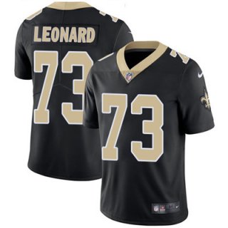 Nike New Orleans Saints #73 Rick Leonard Black Team Color Men's Stitched NFL Vapor Untouchable Limited Jersey