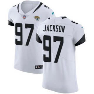 Nike Jacksonville Jaguars #97 Malik Jackson White Men's Stitched NFL Vapor Untouchable Elite Jersey