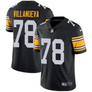 Nike Pittsburgh Steelers #78 Alejandro Villanueva Black Alternate Men's Stitched NFL Vapor Untouchable Limited Jersey