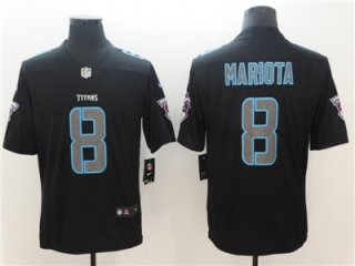 Nike Tennessee Titans #8 Marcus Mariota Black Vapor Impact Limited Jersey