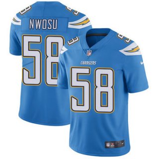 Nike Chargers #58 Uchenna Nwosu Electric Blue Alternate Men's Stitched NFL Vapor Untouchable Limited Jersey