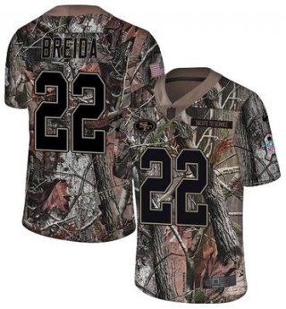 Nike 49ers #22 Matt Breida Camo Men's Stitched NFL Limited Rush Realtree Jersey