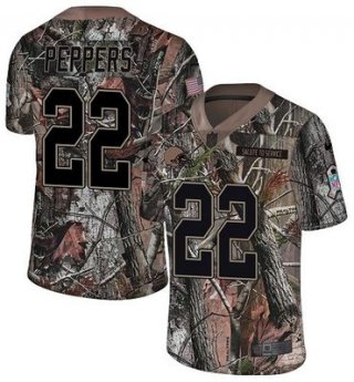 Nike Browns #22 Jabrill Peppers Camo Men's Stitched NFL Limited Rush Realtree Jersey