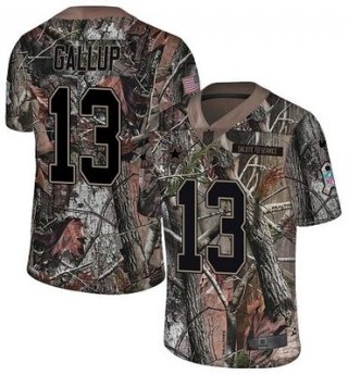 Nike Cowboys #13 Michael Gallup Camo Men's Stitched NFL Limited Rush Realtree Jersey