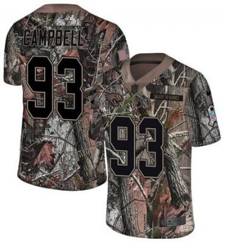 Nike Jaguars #93 Calais Campbell Camo Men's Stitched NFL Limited Rush Realtree Jersey