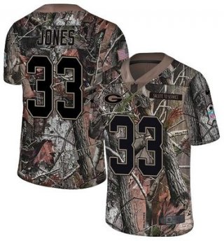 Nike Packers #33 Aaron Jones Camo Men's Stitched NFL Limited Rush Realtree Jersey