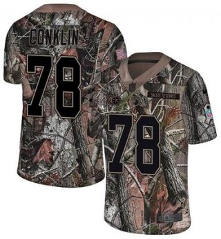 Nike Titans #78 Jack Conklin Camo Men's Stitched NFL Limited Rush Realtree Jersey