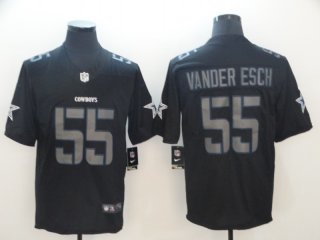 Nike Cowboys 55 Leighton Vander Esch Black Impact Rush Limited Jersey