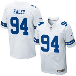 Men's Dallas Cowboys #94 Charles Haley White Retired Player NFL Nike Elite Jersey