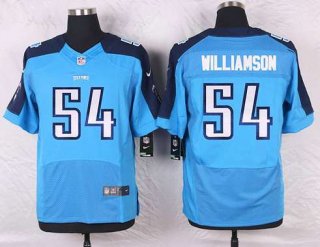 Men's Tennessee Titans #54 Avery Williamson Light Blue Team Color NFL Nike Elite Jersey