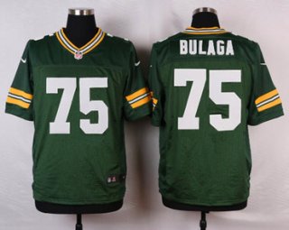 Men's Green Bay Packers #75 Bryan Bulaga Green Team Color NFL Nike Elite Jersey