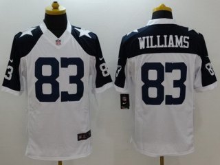 Men's Dallas Cowboys #83 Terrance Williams White Thanksgiving Alternate NFL Nike Limited Jersey