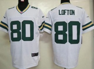 Men's Green Bay Packers #80 James Lofton White Retired Player NFL Nike Elite Jersey