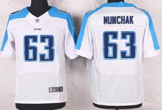 Men's Tennessee Titans #63 Mike Munchak White Retired Player NFL Nike Elite Jersey