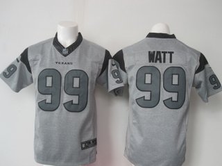 Men's Houston Texans #99 J.J. Watt Nike Gray Gridiron 2015 NFL Gray Limited Jersey