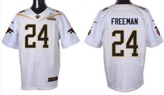 Men's Atlanta Falcons #24 Devonta Freeman White 2016 Pro Bowl Nike Elite Jersey