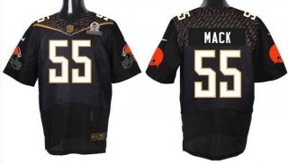 Men's Cleveland Browns #55 Alex Mack Black 2016 Pro Bowl Nike Elite Jersey