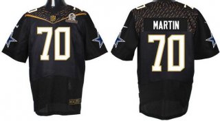 Men's Dallas Cowboys #70 Zack Martin Black 2016 Pro Bowl Nike Elite Jersey