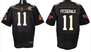 Men's Arizona Cardinals #11 Larry Fitzgerald Black 2016 Pro Bowl Nike Elite Jersey