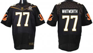 Men's Cincinnati Bengals #77 Andrew Whitworth Black 2016 Pro Bowl Nike Elite Jersey