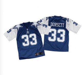 Nike Cowboys #33 Tony Dorsett Navy BlueWhite Throwback Men's Stitched NFL Elite Jersey