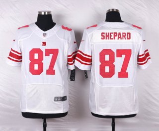 Men's New York Giants #87 Sterling Shepard White Road NFL Nike Elite Jersey