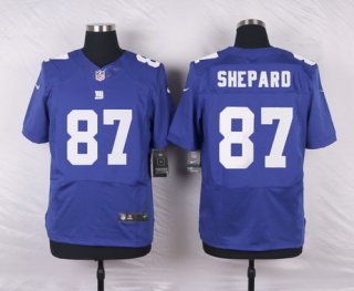 Men's New York Giants #87 Sterling Shepard Royal Blue Team Color NFL Nike Elite Jersey