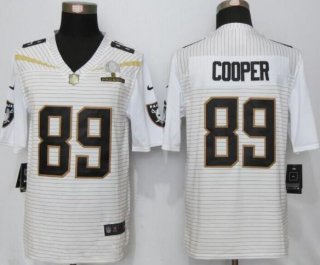 Men's Oakland Raiders #89 Amari Cooper White 2016 Pro Bowl Nike Stitched NFL Nike Elite Jersey