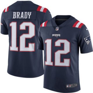 Men's New England Patriots #12 Tom Brady Nike Navy Color Rush Limited Jersey