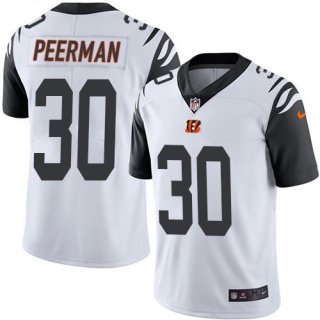 Nike Bengals #30 Cedric Peerman White Men's Stitched NFL Limited Rush Jersey