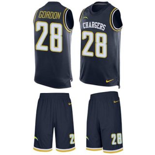 Nike Chargers #28 Melvin Gordon Navy Blue Team Color Men's Stitched NFL Limited Tank Top Suit Jersey