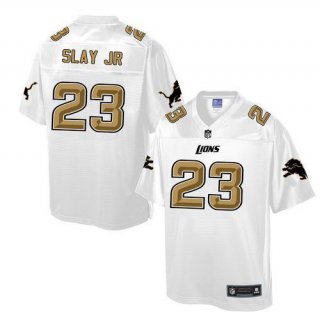 Nike Lions #23 Darius Slay JR White Men's NFL Pro Line Fashion Game Jersey