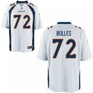 Men's 2017 NFL Draft Denver Broncos #72 Garett Bolles White Road Stitched NFL Nike Elite Jersey