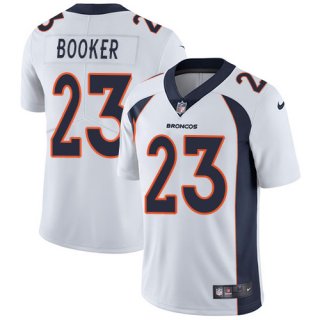 Nike Denver Broncos #23 Devontae Booker White Men's Stitched NFL Vapor Untouchable Limited Jersey