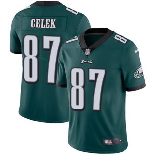 Nike Philadelphia Eagles #87 Brent Celek Midnight Green Team Color Men's Stitched NFL Vapor Untouchable Limited Jersey