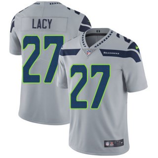 Nike Seattle Seahawks #27 Eddie Lacy Grey Alternate Men's Stitched NFL Vapor Untouchable Limited Jersey