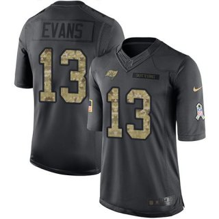 Nike Tampa Bay Buccaneers #13 Mike Evans Black Men's Stitched NFL Limited 2016 Salute to Service Jersey