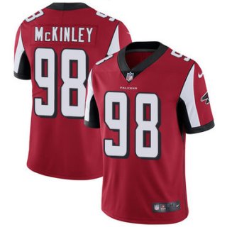 Nike Atlanta Falcons #98 Takkarist McKinley Red Team Color Men's Stitched NFL Vapor Untouchable Limited Jersey