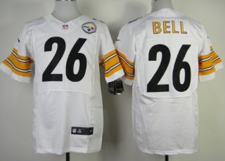 Nike Pittsburgh Steelers #26 LeVeon Bell White Elite Jersey